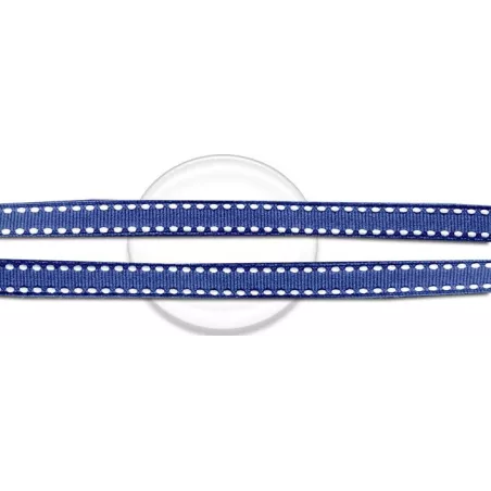 Lacets bleus blancs à surpiqures fantaisie en vente en…