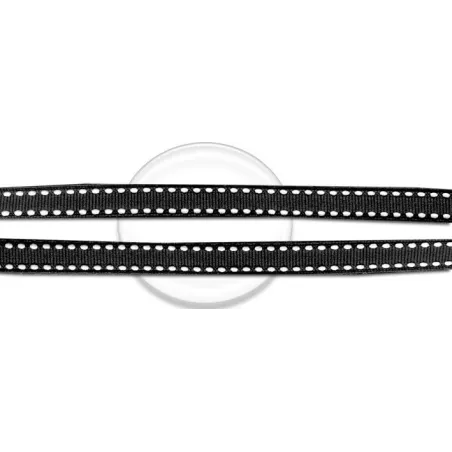 Lacets noirs blancs à surpiqures fantaisie en vente en…