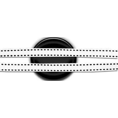 Lacets blancs surpiqués de noir pour vos chaussures