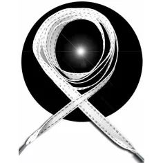 Lacets&nbsp;blancs&nbsp;surpiqûres argentées ou dorées pour vos…