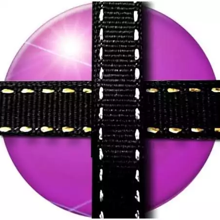 Lacets noirs surpiqûres argentées ou dorées pour vos chaussures Lacets noirs surpiqûres argentées ou dorées pour vos chaussures