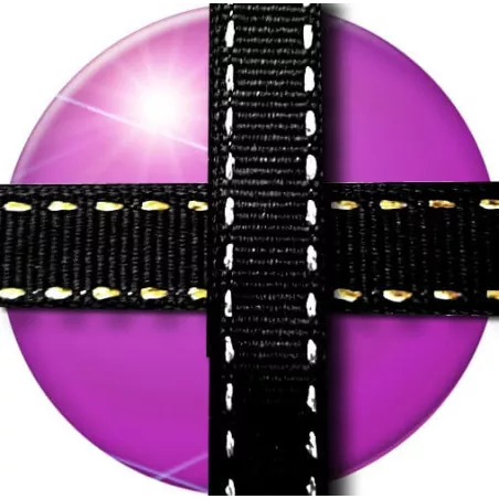 Lacets noirs surpiqûres argentées ou dorées pour vos…