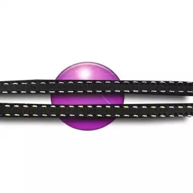 Lacets noirs surpiqûres argentées ou dorées pour vos chaussures