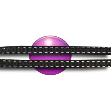 Lacets noirs surpiqûres argentées ou dorées pour vos…