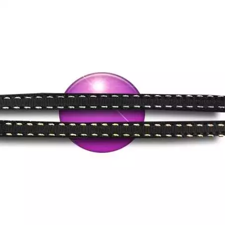 Lacets noirs surpiqûres argentées ou dorées pour vos chaussures Lacets noirs surpiqûres argentées ou dorées pour vos chaussures