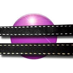 Lacets noirs surpiqûres argentées ou dorées pour vos… 2