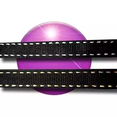 Lacets noirs surpiqûres argentées ou dorées pour vos chaussures