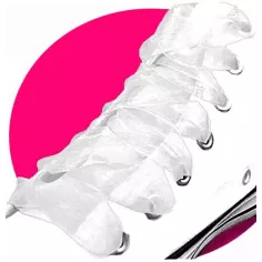 Lacets ruban organza organdi blanc fantaisie en vente en…