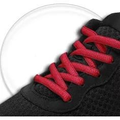 Lacets ronds en rouge pour vos chaussures 2
