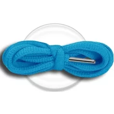 Lacets ronds en bleu lagon pour vos chaussures