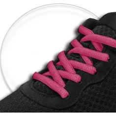 Lacets ronds en rose framboise pour vos chaussures 2