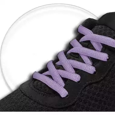 Lacets ronds en violet lavande pour vos chaussures