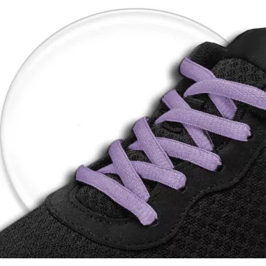 Lacets de chaussures violets lavande et ronds, boutique de…