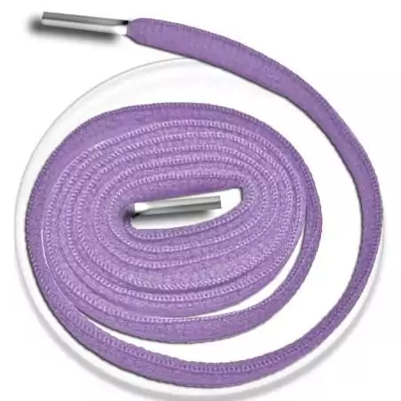 Lacets ronds en violet lavande pour vos chaussures