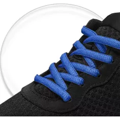 Lacets de chaussures bleus royal, électriques, ronds en… 2