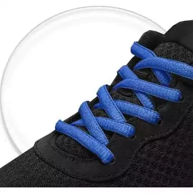 Lacets ronds en bleu royal pour vos chaussures