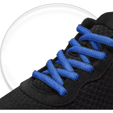 Lacets de chaussures bleus royal, électriques, ronds en…