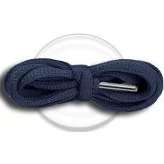 Lacets de chaussures bleus marines foncés, ronds, en…