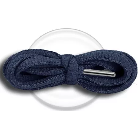 Lacets de chaussures bleus marines foncés, ronds, en…