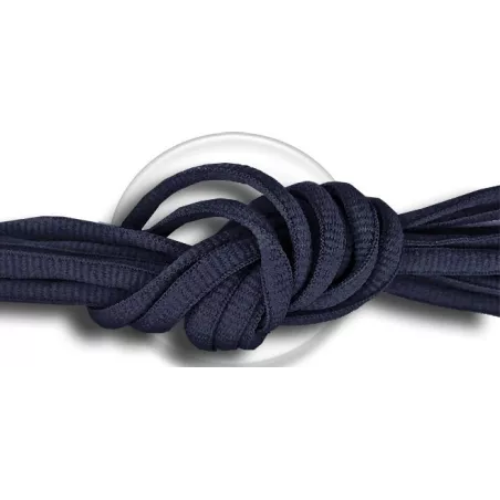 Lacets de chaussures bleus marines foncés, ronds, en…
