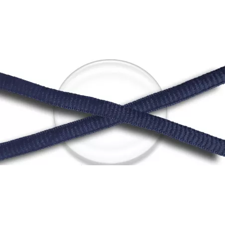 Lacets de chaussures bleus marines foncés, ronds, en…