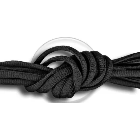Lacets ronds&nbsp;noirs pour vos chaussures