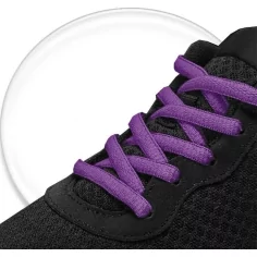 Lacets ronds en violet foncé pour vos chaussures 2