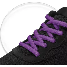 Lacets de chaussures violets foncés, ronds, en couleur et… 2
