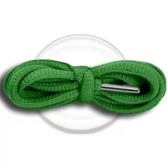 Lacets ronds coloris vert gazon pour vos chaussures