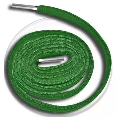 Lacets ronds coloris vert gazon pour vos chaussures