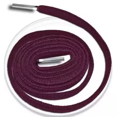 Lacets ronds bordeaux pour vos chaussures