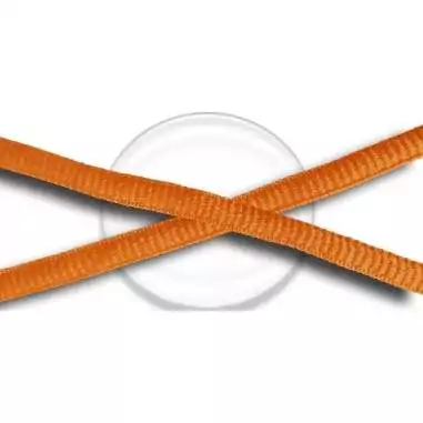 Lacets ronds orange capucine pour vos chaussures