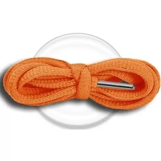 Lacets ronds en orange capucine