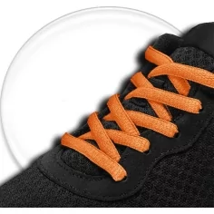 Lacets ronds orange capucine pour vos chaussures 2