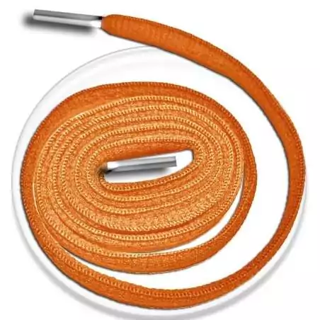 Lacets ronds orange capucine pour vos chaussures  Lacets ronds orange capucine pour vos chaussures