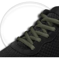 Lacets ronds coloris vert kaki  pour vos chaussures 2