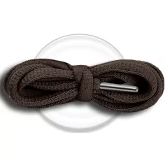Lacets ronds en marron café pour vos chaussures