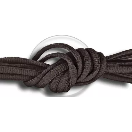 Lacets de chaussures couleur marron chocolat ronds…