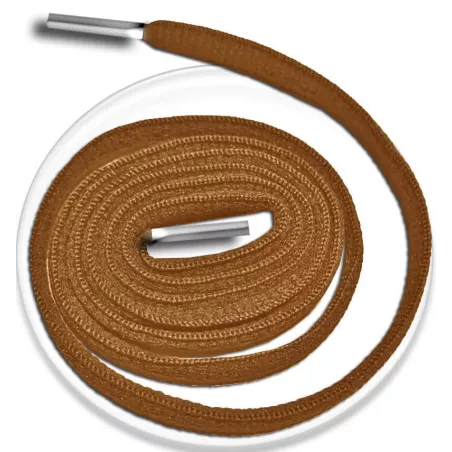 Lacets de chaussures couleur marron caramel ronds…