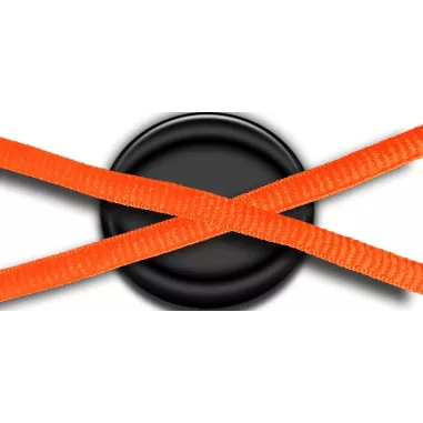 Lacets de chaussures fluos orange et ronds fantaisie…