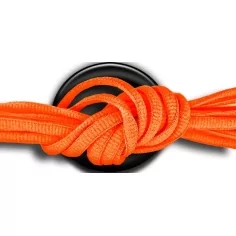 Lacets ronds en orange fluo pour vos chaussures 2