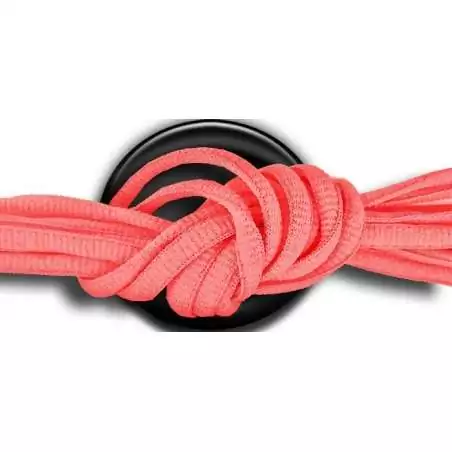 Lacets ronds en corail fluo pour vos chaussures