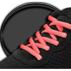 Lacets de chaussures fluos corail ronds fantaisie colorés…