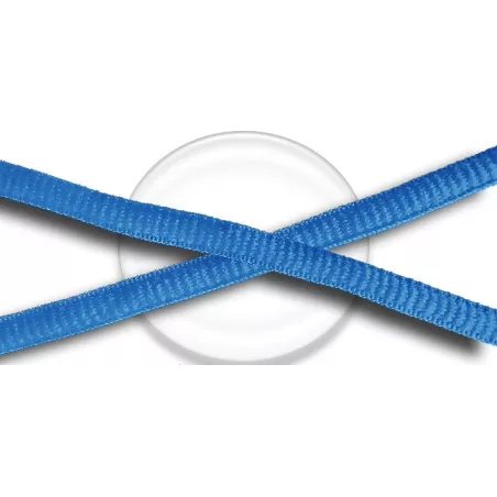 Lacets de chaussures bleus lagon, ronds, en couleur et…