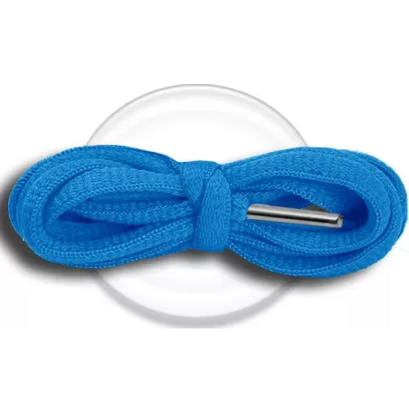 Lacets de chaussures bleus lagon, ronds, en couleur et…