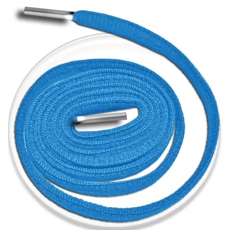 Lacets de chaussures bleus lagon, ronds, en couleur et…