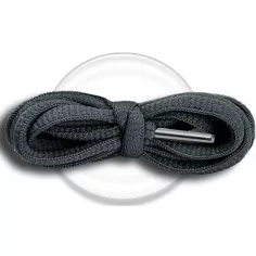 Lacets ronds en gris sombre pour vos chaussures