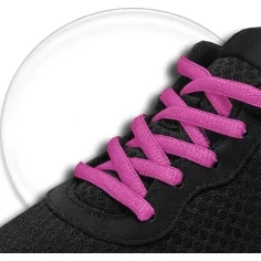 Lacets ronds en rose fushia pour vos chaussures 2