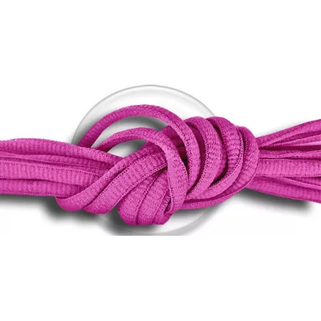 Lacets de chaussures roses fushia, ronds, en couleur et…