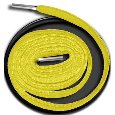 Lacets de chaussures couleur jaune ronds fantaisie colorés…